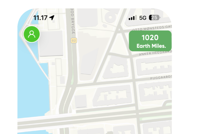 Balance displayed on map view